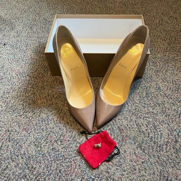 New Paris Christian Louboutin Taupe Shoes - Picture 13 of 13